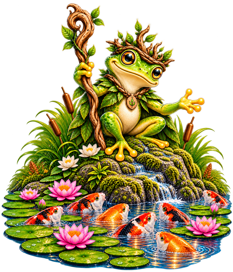 Pondwright, guardian of the water garden